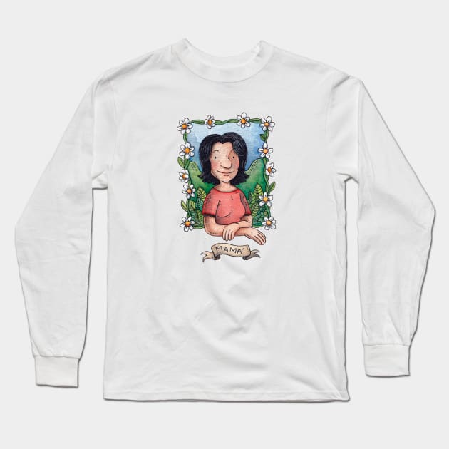 Mamá Long Sleeve T-Shirt by FictionFactory